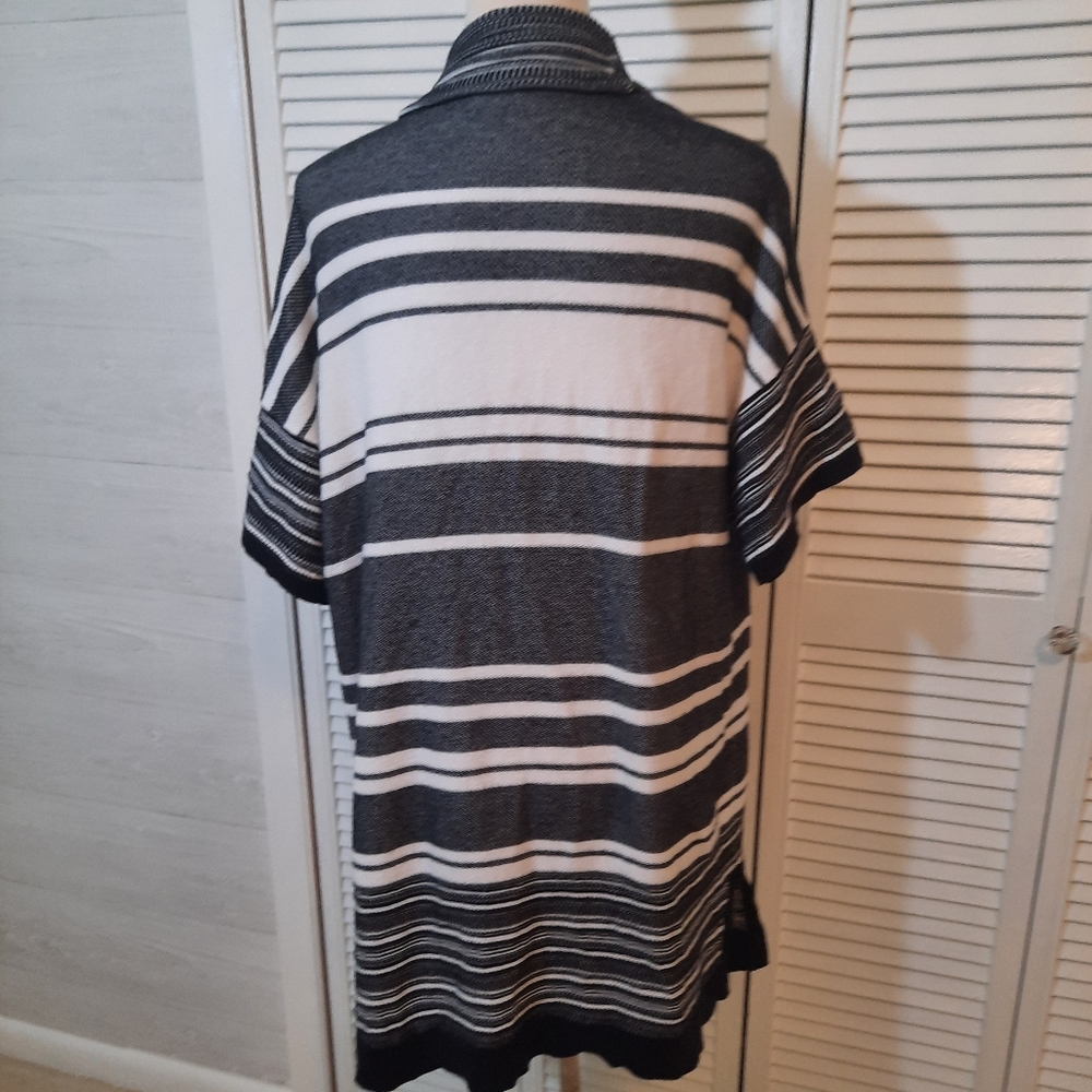 Vince cotton multi stripe cardigan kimono sz small - Picture 2 of 6